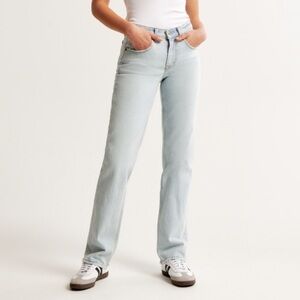 Abercrombie & Fitch 90s Straight Low Rise Curve Love 8R